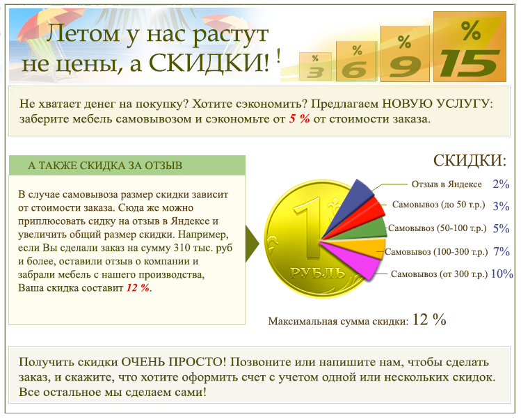 Скидки