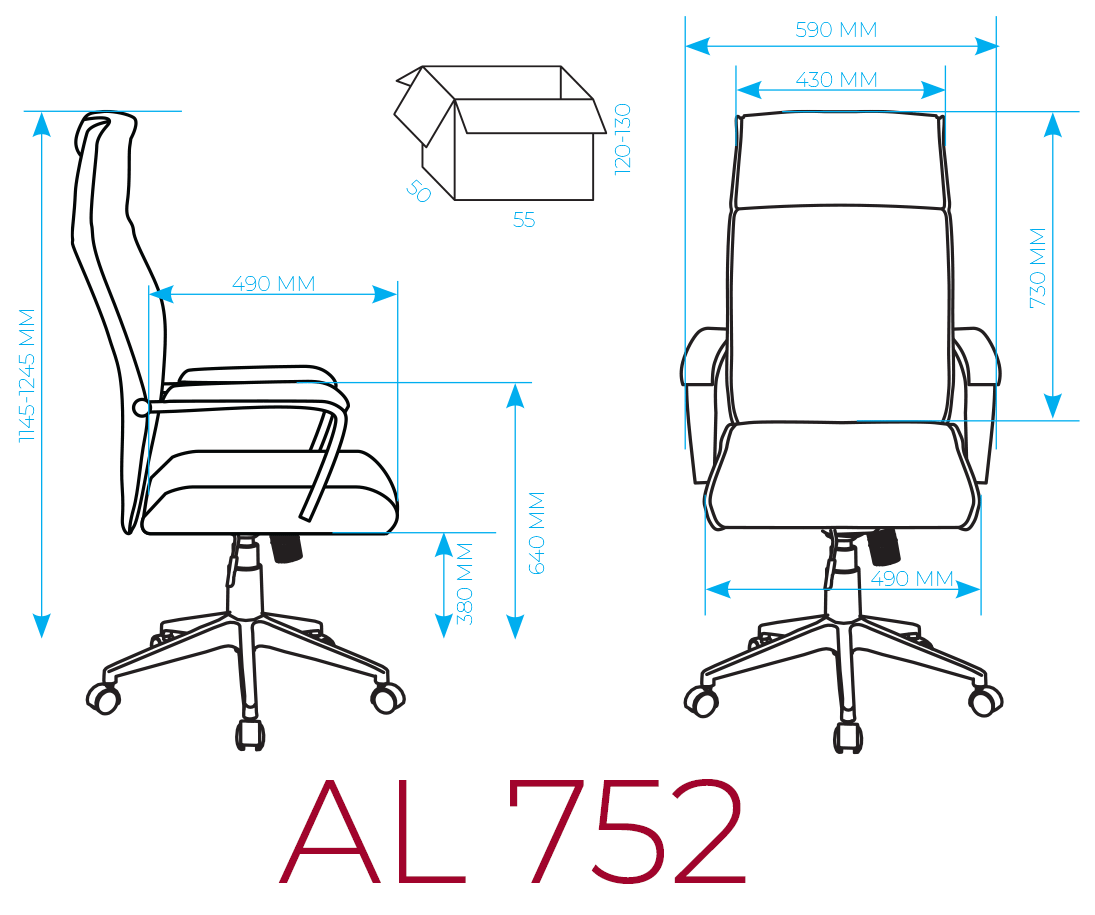 Кресло руководителя AL 752, изображение 2