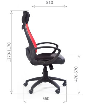 Офисное кресло для руководителей Chairman 840 black