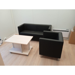 Офисный диван М-01 в готовых интерьерах