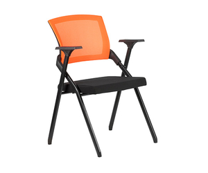 Простое кресло для посетителей M2001 - оранжево и сердито