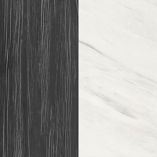 Кабинет руководителя Festus, Цветовая гамма кабинета Festus: Древесина Графит - Мрамор Леванто белый