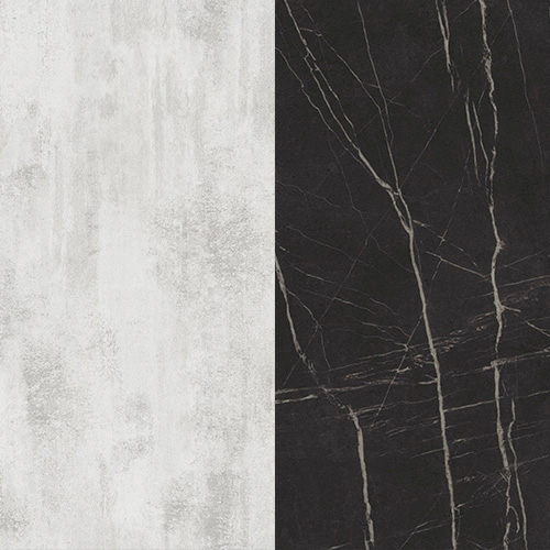 Кабинет руководителя Festus, Цветовая гамма кабинета Festus: Хромикс белый - Камень Пьетра Гриджиа черный