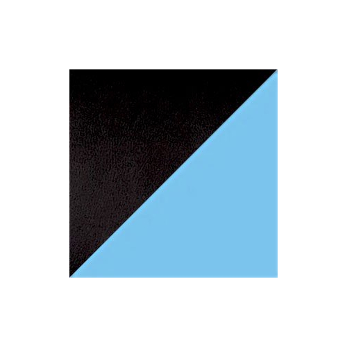 Черный/голубой