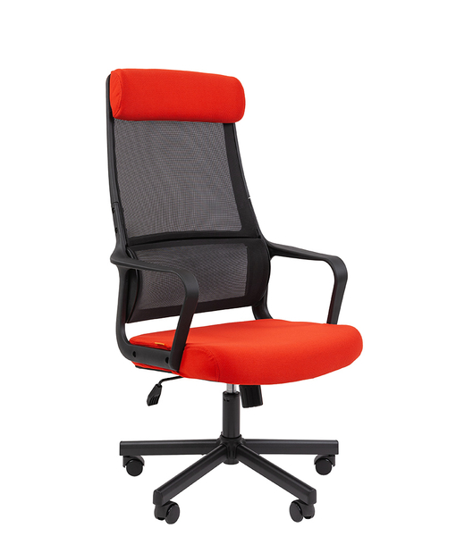 Сетчатый акрил черный / Полиэстер красный