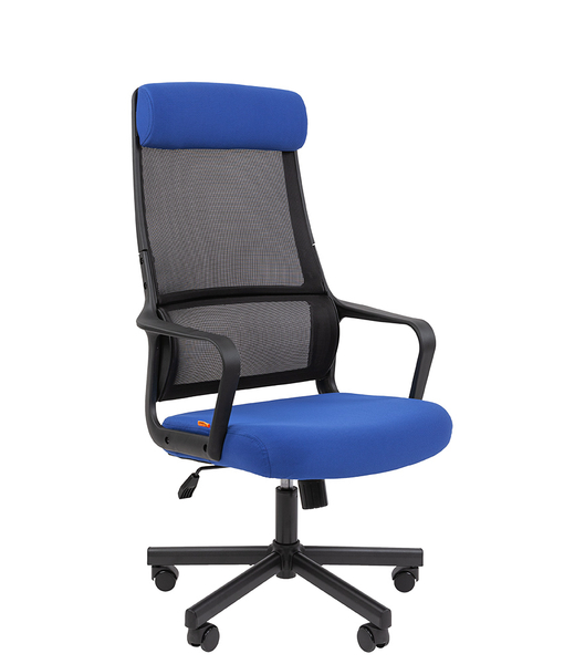 Сетчатый акрил черный / Полиэстер синий