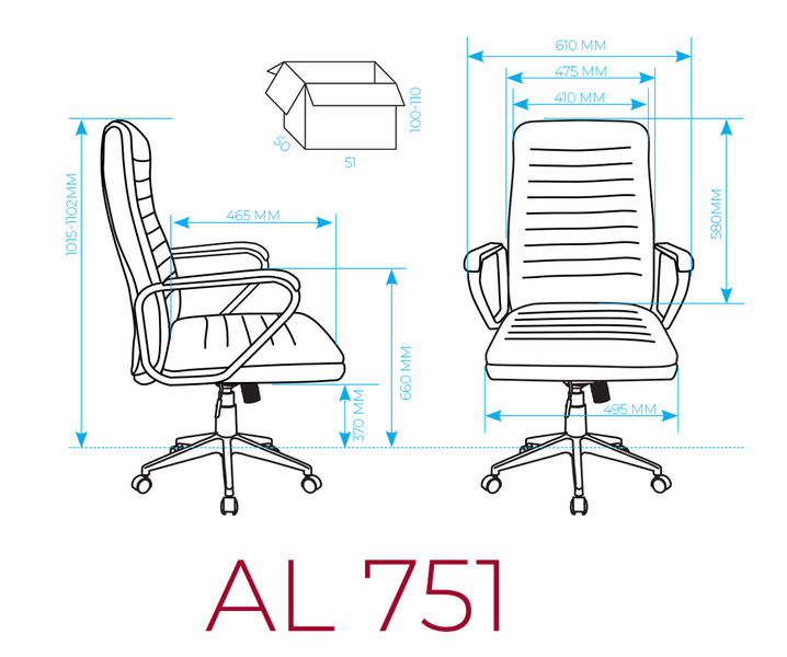 Кресло руководителя AL 751