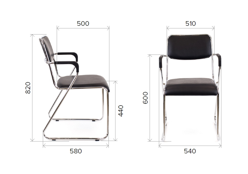 Стул Fix plus chrome